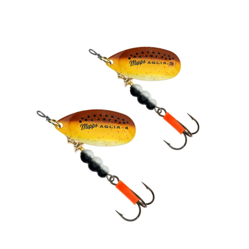 Mepps Aglia Fluo Brown Trout Spinners